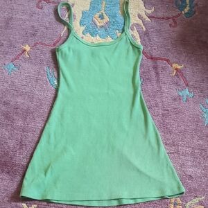 Los Angeles Apparel Heavy Rib Spaghetti Strap Dress